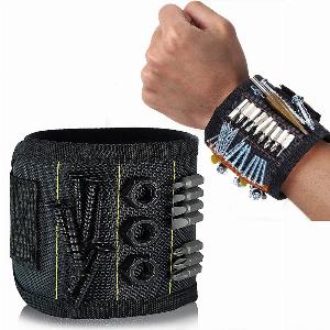 Magnetische polsband voor het vasthouden van schroeven spijkers boren polsgereedschaphouderriemen met sterke magneten coole gadgets voor mannen vrouwen