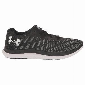 Under Armour Charged Breeze 2 Textile Womens LowTop Sneakers   Colour Black Grey