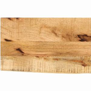 Dessus de table 60x40x25 cm bord vif bois massif manguier brut
