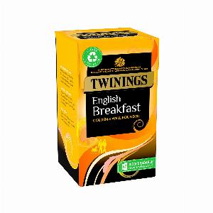 Twinings English Breakfast Tea  40 Tea Bags  All Natural Ingredients  Well Rounded English Breakfast Black Tea  Biodegradable Tea Bag