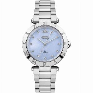 Vivienne Westwood Montagu Quartz Blue Dial Steel Strap Womens Watch VV206BLSL