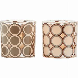 Modern Circles Tealight Votive Holder Set