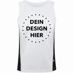 Funktionelles KontrastTank Top für Männer  mit Aufdruck Keine Mindestbestellmenge  Spreadshirt