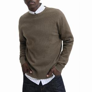 JackJones maglia uomo con trecce verde militare