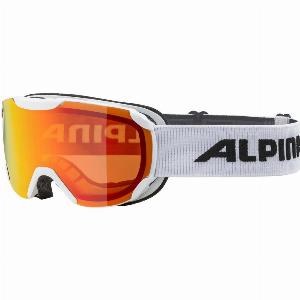 Alpina Thaynes HM Skibrille 811 white Scheibe Hicon Mirror orange S2