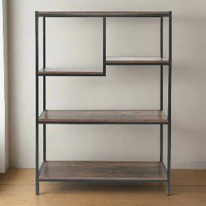 Brooklyn Shelving Unit Dark Brown 5 Shelves