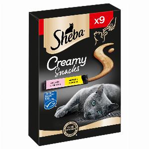 Offerta risparmio Sheba Creamy Snacks 18 x 12 g Pollo  Salmone a 943