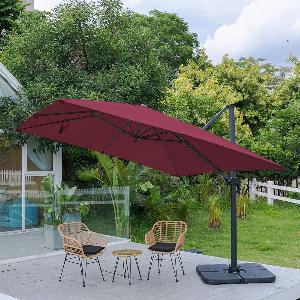 3x3m Garden Parasol  Outdoor Hanging Umbrella UV Resistant Now 23799