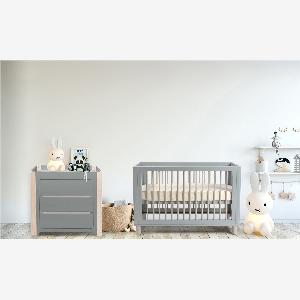 Cocoon Change Area Dresser Dove Grey  Natural Wash