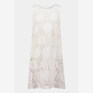 Vera Mont Sommerkleid mit Struktur  Rohweiß