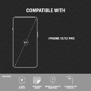 iPhone 1212 Pro Slimline Leather Bumper Case MagSafe Compatible Black