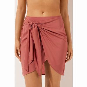 Calzedonia Robe paréo courte Femme Rose Foncé Taille S