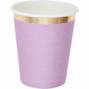Pappbecher fliedergold 250ml 10 Stück
