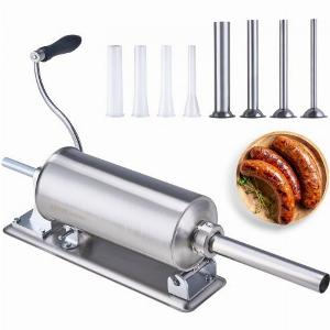 VEVOR Manual Sausage Stuffer 25L Horizontal Sausage Machine 201 Stainless Steel