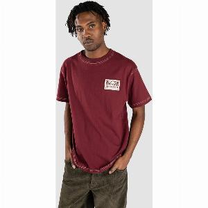 Pass Port Logo Lock Up TShirt burgundy