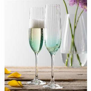 Galway Crystal Erne Aqua Flute Set of 2 now 1195 was 2990 60 Off