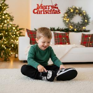 Sconto del 32 su pantofole sneaker nere con scritte taglia unica