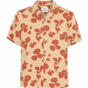 Solid pacha shirt  beige red  sdpachamul pacha