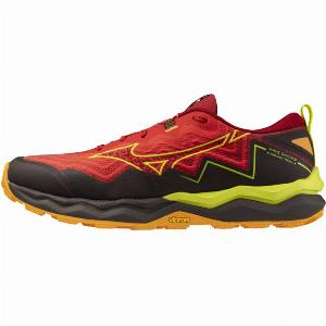 Mizuno Wave Daichi 9 Schuhe Rot Gelb Schwarz SS25 Größe 46  EUR