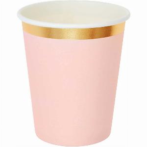 Pappbecher rosagold 250ml 10 Stück
