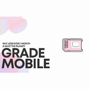 GRADE MOBILE SIM Bundle Unlimited  iPhone 12 Pro 128 GB Gold 12 Months