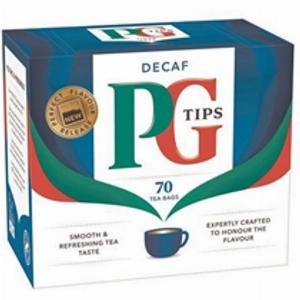 PG Tips Decaf Tea Bags Pack of 70 800821