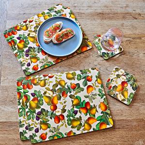 6 Platzsets  6 Untersetzer Früchte 12erSet Eldo