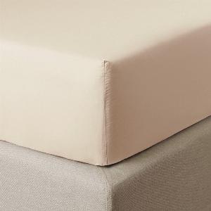 Drap housse en coton soyeux latte avant 125  maintenant 110  12 