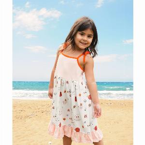 Sea Creatures Peach Beach Dress  Under the Sea Collection