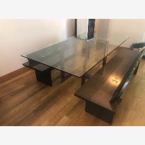 Sarpi Rechteckiger Esstisch von Carlo Scarpa Vintage 1970er Jahre Simon By Cassina