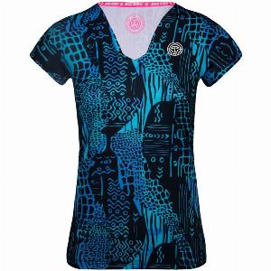 BIDI BADU Bella 20 Tech VNeck Tshirt Femmes  Bleu