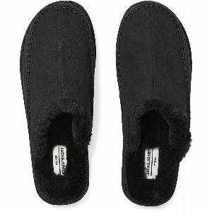 Enjoy 24 Discount on Jack  Jones Manor Polyester Mens Anthracite Mules