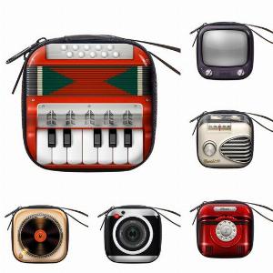 Portafoglio chiave creativo Retro Chiusura con cerniera unisex Television