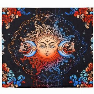 VEVOR Sun and Moon Tapestry Psychedelic Mystic Floral Aesthetic Wall Tapestry Vintage Wall Blanket for Home Decoration Suitable for Bedroom Living Room Dorm 5039 x 5787 inches