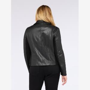 Sconto del 20 su giacca biker donna Fiorella Rubino nera taglia 45