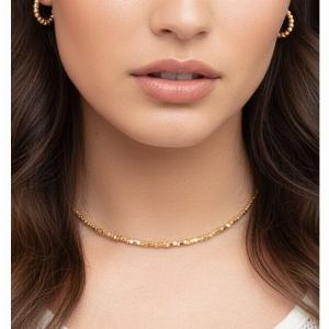 Shikaku Gold Small Bead Necklace