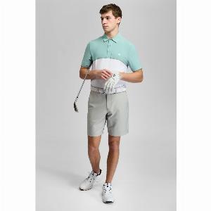 Save 55 on Pulse colourblock golf polo shirt in Fresh Mint  White