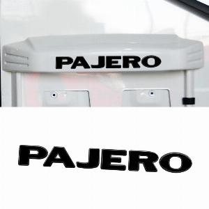 Distintivo 3D in metallo per Pajero adesivo nero lucido ora 475