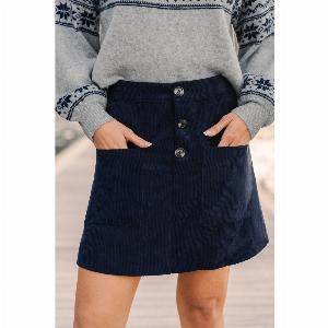 Enjoy a 23 Discount on the Blue Mini Skirt for Your Brunch Date