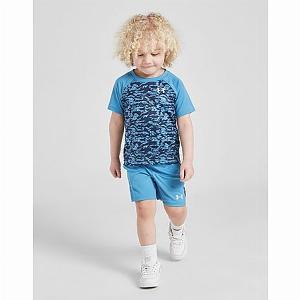 Under Armour Tech Camo TShirtShorts Set Infant  Blue