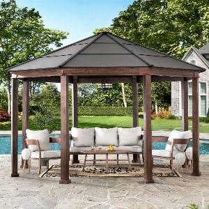 Get 40 Off the SUNJOY 15x15 Daybreak Octagonal Gazebo with Metal Roof