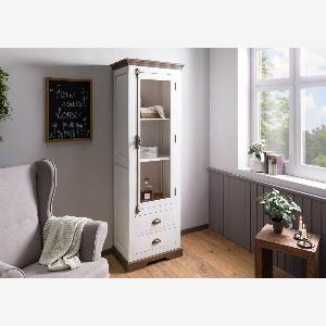 Vitrine Manguier 65x45x190 laqué blanc TOULOUSE 102