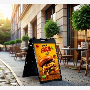 Get 14% Off Custom Black Aluminum Sandwich Boards Best of Signs