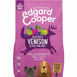 EDGARD  COOPER Dog Adult Dog Grainfree Venison and FreeRun Duck Dry Food  Size 25kg