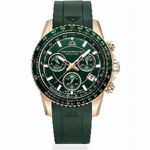 Mens Christophe Duchamp Velocitie V2 Green Chronograph Swiss Watch