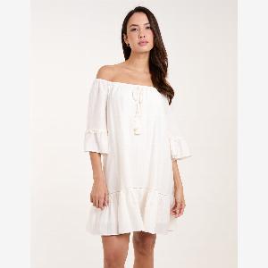 Bardot Tunic Dress  ML  IVORY