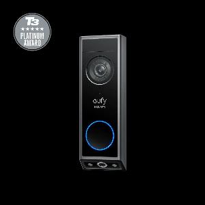 Video Doorbell E340 Battery Powered with Chime display Black