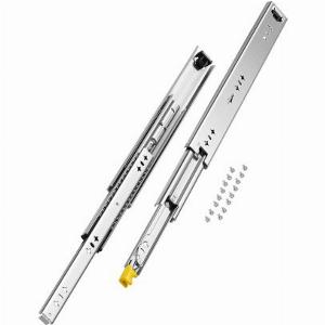 VEVOR Schubladenführung mit Vollauszug 1 Paar abschließbare Teleskopschienen 450 mm Tragkraft 1134 kg seitlich montierte Gleitschiene mit Kugellager und Verriegelung