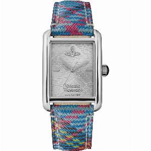 Vivienne Westwood Shacklewell Quartz Silver Dial Leather Strap Ladies Watch VV297SLMT