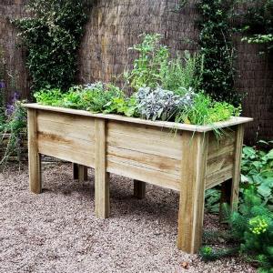 Forest Large Deep Root Wooden Garden Planter 6x2 18x06m